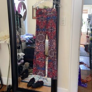 Pull on flair bottom pants